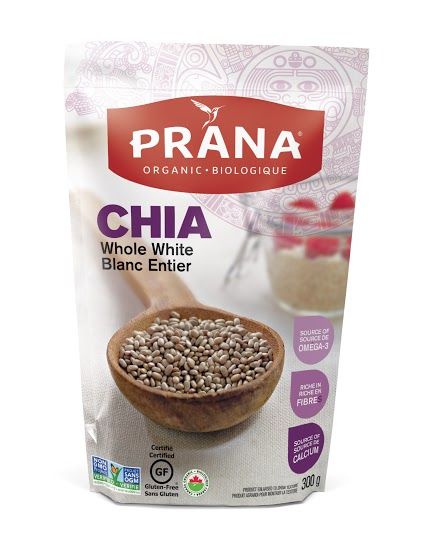 Prana Organic Whole  White Chia (300g) - Lifestyle Markets