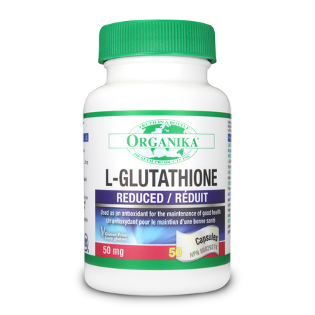 Organika L-Glutathione (50mg) (50 Capsules) - Lifestyle Markets