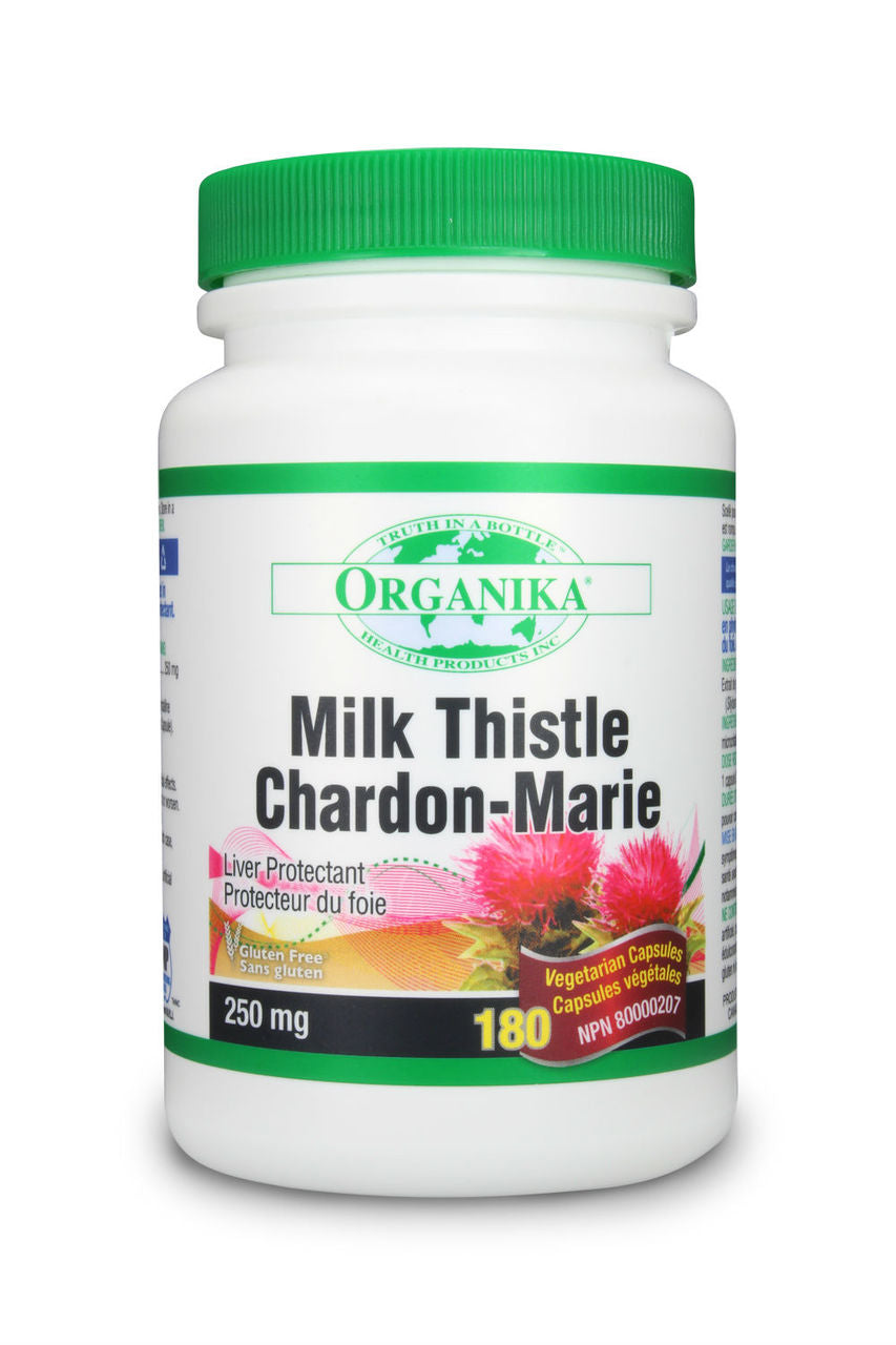 Organika Milk Thistle (180 Vegetarian Capsules) - Lifestyle Markets