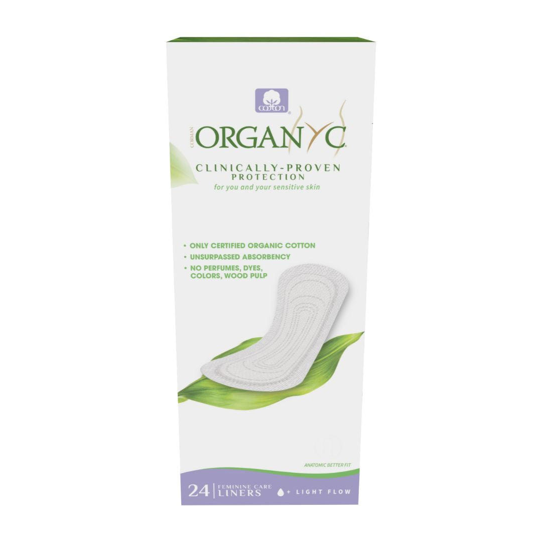 Organyc Ind. Flat Pack Panty Liners - Light Flow (24 Units) - Lifestyle Markets