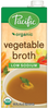 Pacific Organic Vegetable Broth Low Sodium (1l) - Lifestyle Markets