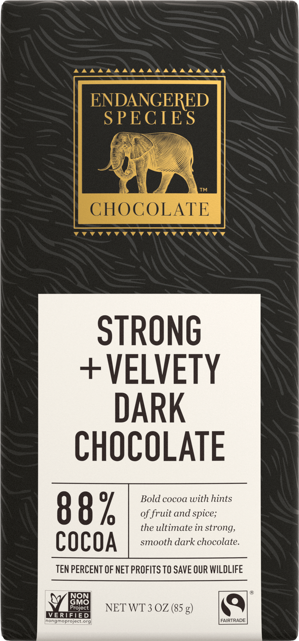 Endangered Species 88% Dark Chocolate (85g) - Lifestyle Markets