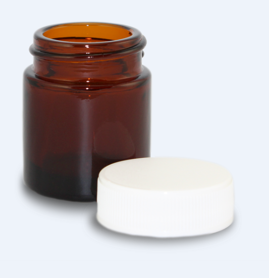 Pure Potent Wow Amber Glass Jar (50ml) - Lifestyle Markets