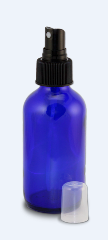 Pure Potent Wow Blue Cobalt Glass Spray Bottle (120ml) - Lifestyle Markets
