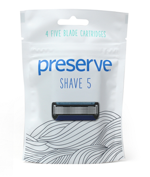 Preserve SHAVE 5 - Five Blade Cartridges (4 Pack) - Lifestyle Markets