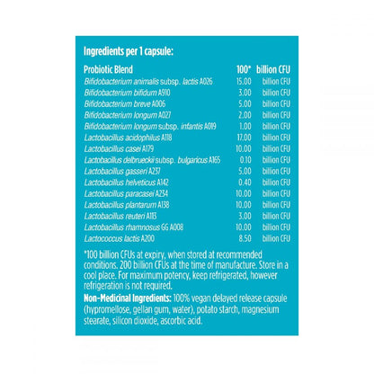 Genuine Health Advanced Gut Health Probiotic High Potency (100B) (30 VCaps) - Lifestyle Markets