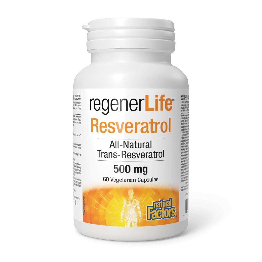 Natural Factors Regenerlife Resveratrol (60 vcaps) - Lifestyle Markets