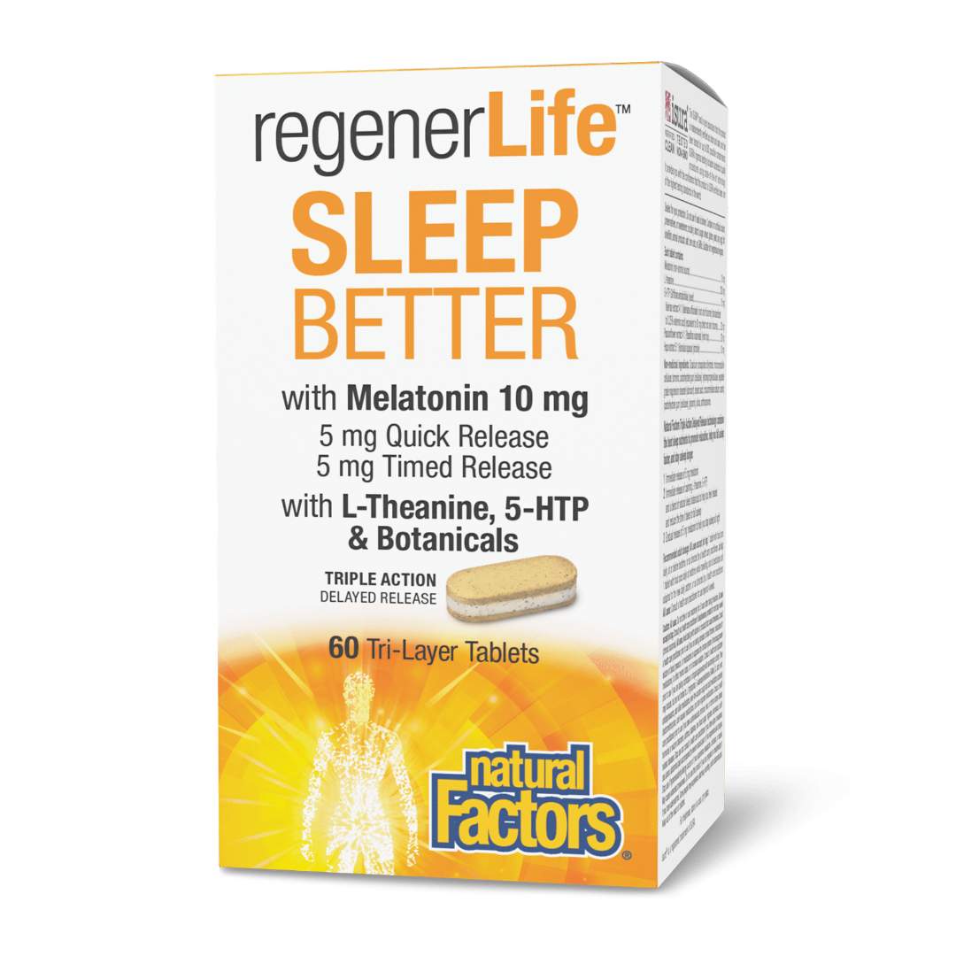 Natural Factors Regenerlife Sleep Better (60 Tabs) - Lifestyle Markets