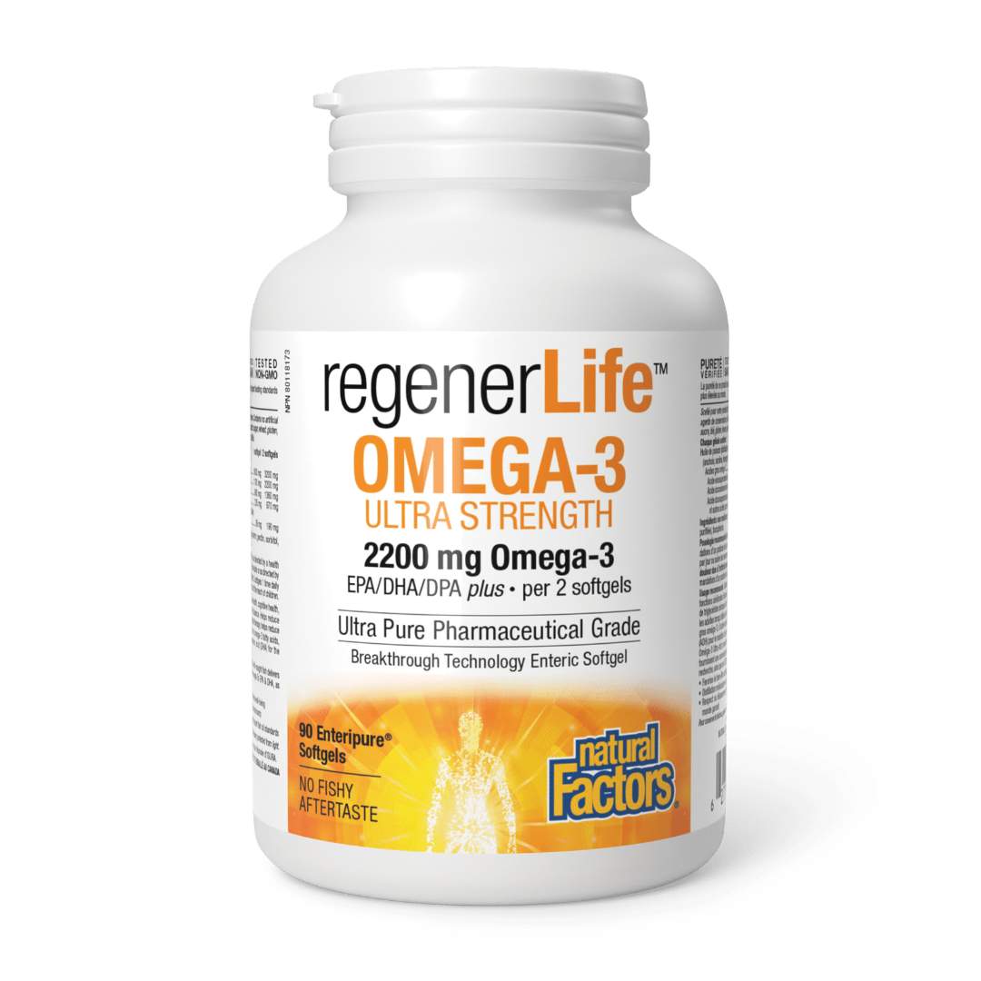 Natural Factors Regenerlife Omega-3 (2200mg) - Lifestyle Markets