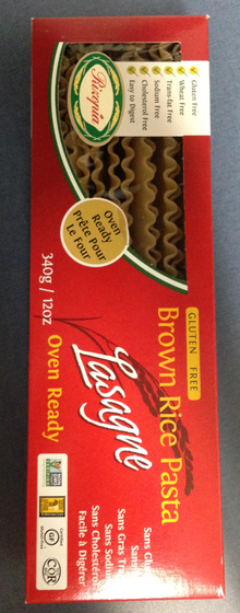 Rizopia Food Products Brown Rice Lasagne (340g) - Lifestyle Markets