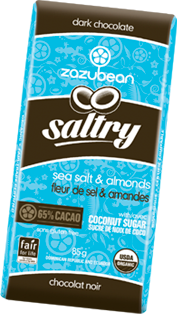 Zazubean Saltry - Sea Salt & Almonds with Coconut Sugar (85g) - Lifestyle Markets