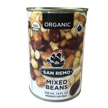 San Remo Organic Mixed Beans (398ml) - Lifestyle Markets