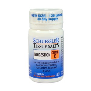 Schuessler Tissue Salts - Indigestion COMB E (125 Tablets) - Lifestyle Markets