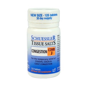 Schuessler Tissue Salts - Congestion COMB J (125 Tablets) - Lifestyle Markets