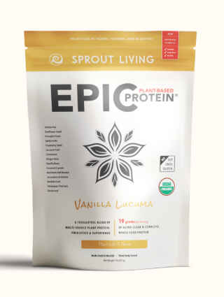 Sprout Living Epic Plant-Based Protein - Vanilla Lucuma (455g) - Lifestyle Markets