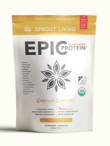 Sprout Living Epic Plant-Based Protein - Vanilla Lucuma (455g) - Lifestyle Markets