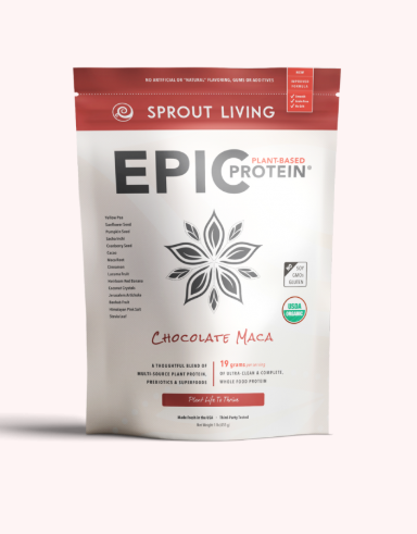 Sprout Living Epic Plant-Based Protein - Chocoalte Maca (455g) - Lifestyle Markets