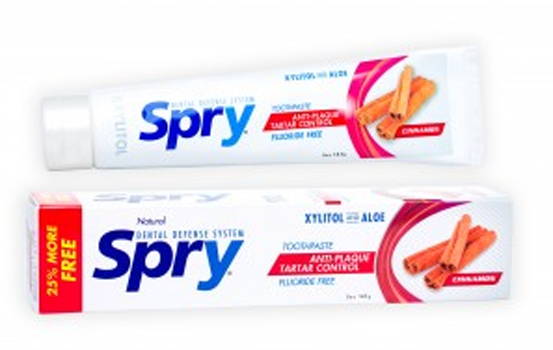 Spry Xylitol Cinnamon Toothpaste (Bonus) (141g) - Lifestyle Markets