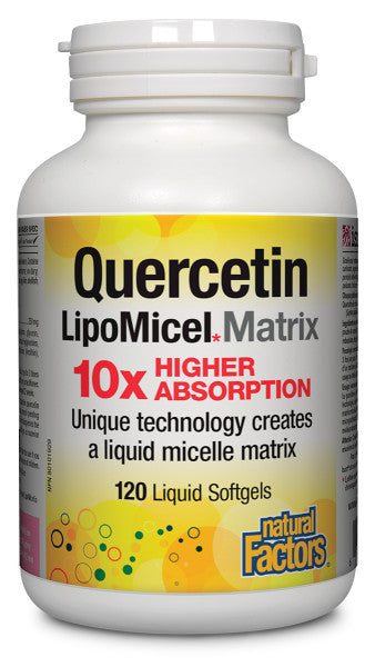 Natural Factors LipoMicel Quercetin (120 sgels) - Lifestyle Markets