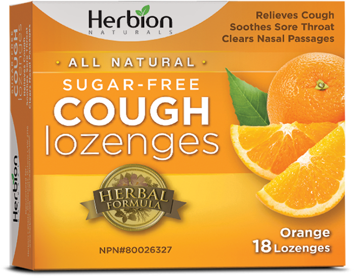 Herbion Naturals Sugar-Free Cough Lozenges - Orange (18 Lozenges) - Lifestyle Markets