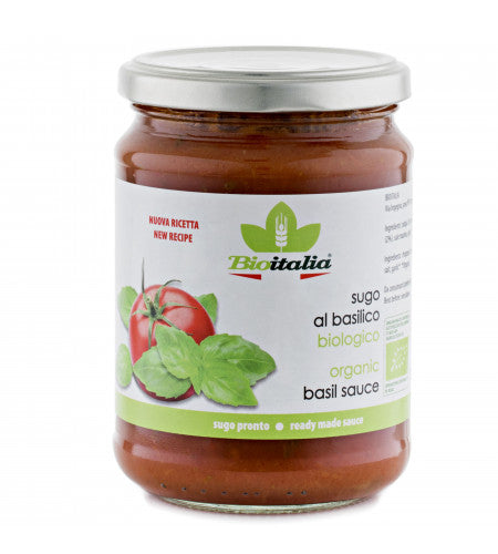 Bioitalia Organic Basil Sauce (358ml) - Lifestyle Markets
