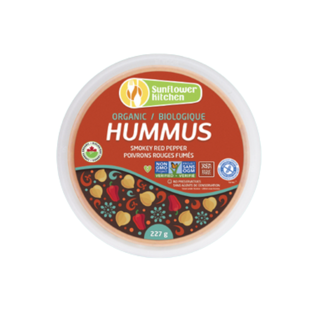 Sunflower Kitchen Organic Hummus Smokey Red Pepper (227g) - Lifestyle Markets