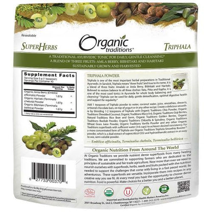 Organic Traditions Triphala Powder (200g) - Lifestyle Markets
