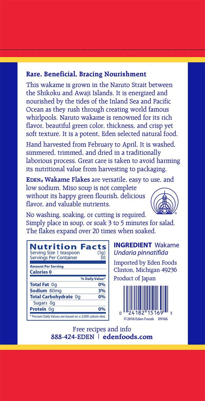 Eden Wakame Flakes (30g) - Lifestyle Markets