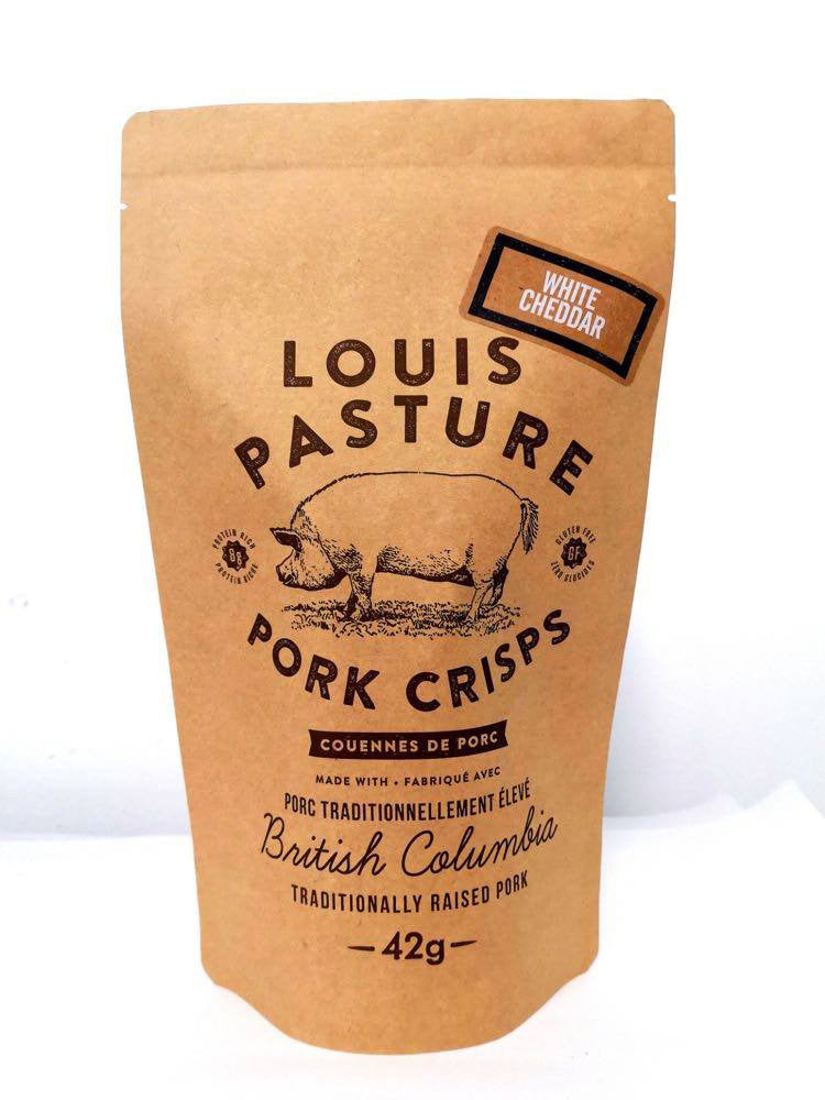 Primal Sisters Louis Pasture Pork Crisps - White Cheddar (42g) - Lifestyle Markets