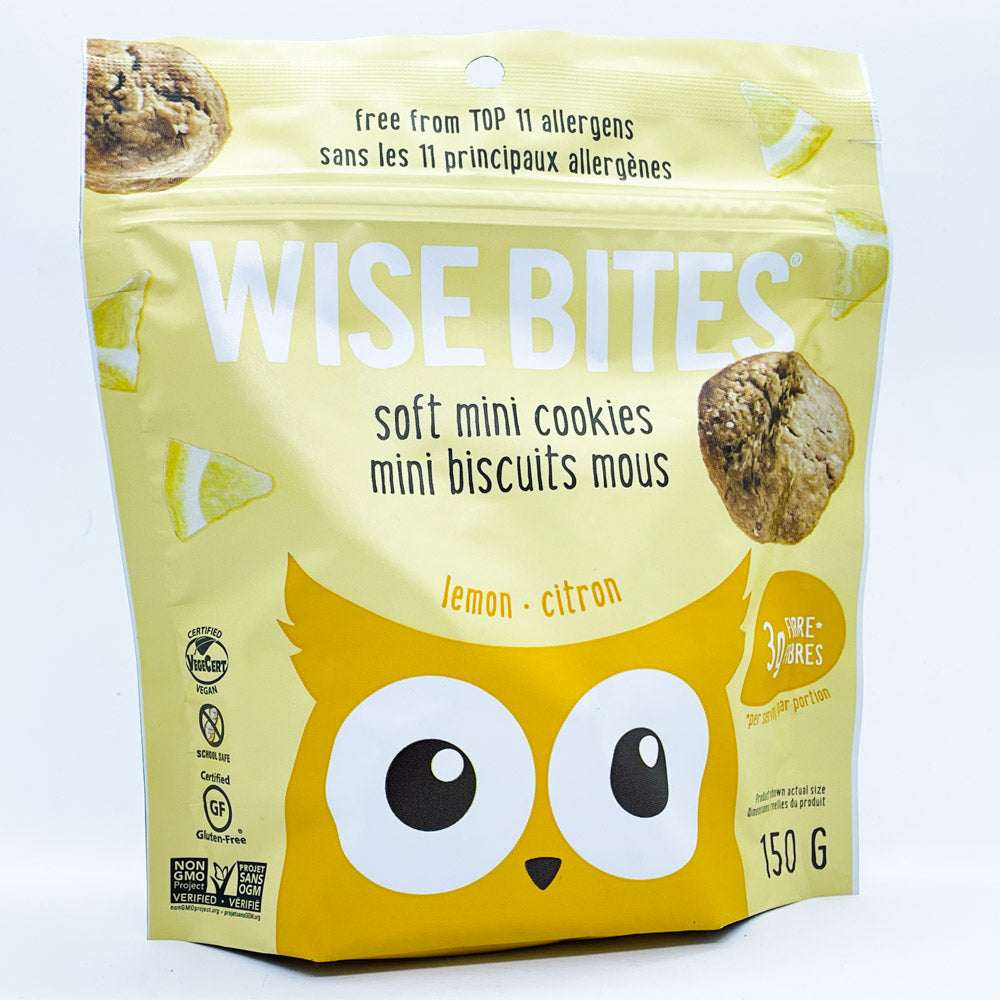 Wise Bites Soft Mini Cookies - Lemon (150g) - Lifestyle Markets