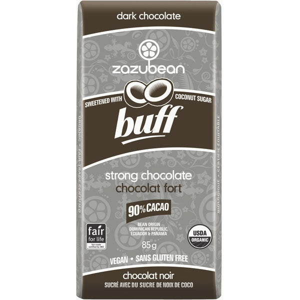 Zazubean Buff Strong Dark Chocolate Bar (85g) - Lifestyle Markets
